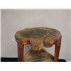 Image 3 : Wooden Tree-Trunk Stool w/ Undershelf 13" Dia, 29"H