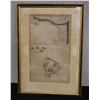 Image 1 : Chart of the Sandwich Isles Map by Finney, Framed 12" x 17"