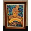 Image 1 : Matson Luau Print on Wooden Backing 10" x 13"