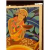 Image 2 : Matson Luau Print on Wooden Backing 10" x 13"