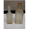 Image 1 : Qty 2 Miniature Glass Bottles: Marked Castoff, etc, Misc Sizes to 7"H