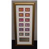 Image 1 : Stamps of the Lunar New Year 2004 Commemorative Frame by Hawaii Born Artist Clarence Lee 10" x 21.5"