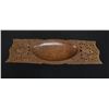 Image 1 : Native Hand-Carved Wooden Serving Tray w/ Shell Inlay 31" x 10" x 3"