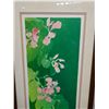 Image 2 : Bauhinia Serigraph Print Marked A/P by Janet Holaday, Framed 15.5" x 36.5"