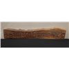 Image 1 : Carved Wooden Story Board Wall Hanging from Palau Micronesia - Money Stones 50.5" x 10" x 1"