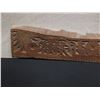 Image 2 : Carved Wooden Story Board Wall Hanging from Palau Micronesia - Money Stones 50.5" x 10" x 1"
