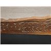 Image 3 : Carved Wooden Story Board Wall Hanging from Palau Micronesia - Money Stones 50.5" x 10" x 1"