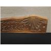 Image 4 : Carved Wooden Story Board Wall Hanging from Palau Micronesia - Money Stones 50.5" x 10" x 1"