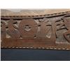 Image 8 : Carved Wooden Story Board Wall Hanging from Palau Micronesia - Money Stones 50.5" x 10" x 1"