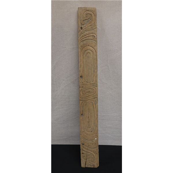 Carved Wooden Canoe Decoration from New Guinea 45" x 5.5"