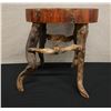 Image 1 : Wooden Tree-Trunk Stool by Artist Lenoard White 17" x 13" x 18"H