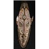 Image 1 : Wooden Bearded Mask Wall Hanging from New Guinea 35" x 12" x 5"