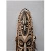 Image 2 : Wooden Painted Mask Wall Hanging from New Guinea 34" x 7"x  8"