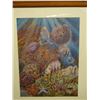 Image 2 : Fish & Reef Art Print by Peggy Chun, Wood Framed 27" x 33"