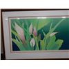 Image 2 : Monteria Flower Art Print Limited Edition 39/131 by Janet Holiday 1983, Framed 45" x 25"