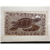 Image 2 : Honu Wood Block Print by Detrick Varez, Matted 27" x 18"