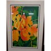 Image 2 : African Tulip Tree Print Limited Edition Limited Edition 49/87 by Janet Holiday 1982, Framed 24" x 3