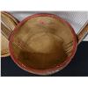Image 8 : Bamboo Basket w/ Round Lid & Handle - Painted w/ Fish & Flowers 13" Dia, 16"H