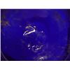 Image 8 : Blue Glass Water Pitcher w/ Maker's Mark 8" Dia, 9"H