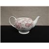 Image 2 : Churchill White Tea Pot w/ Pink Rose Design (no lid) 10" x 5"H