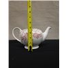 Image 8 : Churchill White Tea Pot w/ Pink Rose Design (no lid) 10" x 5"H