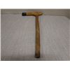 Image 8 : Medium Stone Head Adze w/ Wood Handle  13" (head) x 28"L