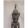 Image 2 : Carved Male Ancestral Figure w/ Bird River Horn 5" x 36"H