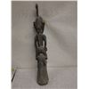 Image 8 : Carved Male Ancestral Figure w/ Bird River Horn 5" x 36"H