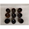 Image 2 : Qty 9  Monkey Pod Wooden Cups Approx. 3" Dia, 3.5"H