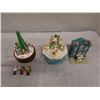 Image 2 : Qty 2 Christmas Figures, Music Box & 3 Carolers, Misc Sizes