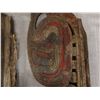 Image 2 : Qty 2 Carved Wooden Canoe Prows Approx. 24" x 10"