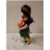 Image 2 : Hula Girl Doll w/ Grass Skirt & Shell Lei on Stand 9.5"H