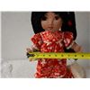 Image 8 : Hawaiian Cloth Doll in Red Mu'uMu'u  w/ Bear by Sharon Miyahira 16"H