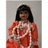 Image 2 : Hawaiian Doll in Red Mu'uMu'u  w/ Shell Lei 11"H