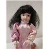 Image 2 : Hawaiian Doll w/ Plastic Face in Pink Holoku 12"H