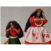 Image 2 : Qty 2 Hula Girl Dolls 8" & 5.5"H, 1 w/ Grass Skirt by Kanani
