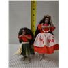 Image 8 : Qty 2 Hula Girl Dolls 8" & 5.5"H, 1 w/ Grass Skirt by Kanani