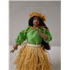 Image 2 : Hula Girl Doll w/ Grass Skirt on Stand 8"H