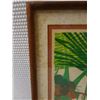 Image 2 : Coconut Palm Print by Janet Holiday Print, Koa Framed 9.5" x 12.5"