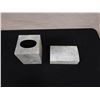 Image 2 : Trinket Box w/ Red Lining 7" x 4.5" x 2"H & Matching Tissue Box Cover 5" x 5" x 6"