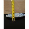 Image 8 : Round Plate w/ Blue Floral Motif 11.5" Dia, 1.5"H
