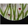 Image 2 : Hausenware Designed by Libby Wilkie Round Plate w/ Ladybug Motif 11" Dia, 1"H