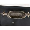 Image 8 : Qty 2 Carved Wooden Ceremonial Bowls w/ Inlaid Mother of Pearl & Shark Handles 19" x 8"H