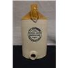 Image 1 : T.A. Hounsome Petersfield Mineral Water Ceramic Jug w/ Lid, Marked Price Bristol 10" Dia, 17"H