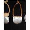 Image 8 : Qty 4 Mother of Pearl Shell Necklaces w/ Woven Cord from Tahiti, Misc Sizes