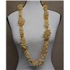 Image 1 : Long White Shell Double Lei from Tahiti 38"L