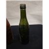 Image 8 : Qty 3 Vintage Glass Bottles: Pluto Water, Brown & Green, Misc Sizes