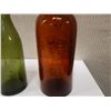 Image 2 : Qty 3 Vintage Glass Bottles: J.F. Cutter E Martin & Co Amber Whiskey Bottle, etc, Misc Sizes