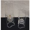 Image 1 : Qty 2 Hand Blown Oil Lamps, Misc Sizes