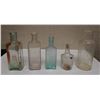 Image 1 : Qty 5 Miniature Glass Bottles, Misc Sizes to 6"H